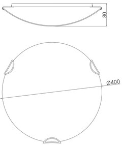 Globo 40402-3 - Plafoniera CALIMERO I 3xE27/60W/230V