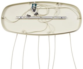 Lampada a sospensione scandinava color crema a 6 luci - Biles
