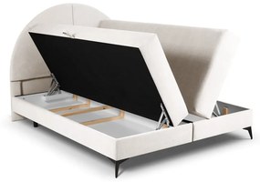 Letto boxspring beige con contenitore 160x200 cm Sunset - Cosmopolitan Design