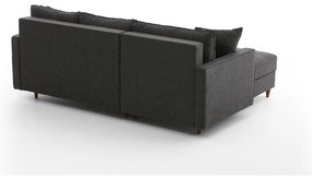 Divano angolare antracite (angolo sinistro) Eva - Balcab Home