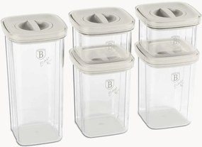 Set di 5 barattoli Cream