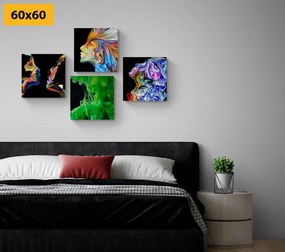 Set di quadri – Astrazione multicolore