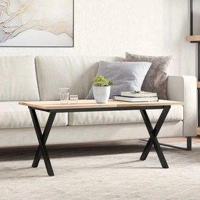 Telaio gambe a x per tavolino da salotto 80x40x43 cm in ghisa