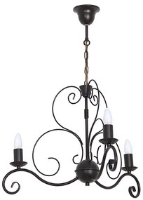 Lampadario a sospensione con catena MAURO 3xE14/60W/230V