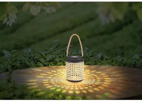 Globo 33668 - Lampada LED solare SOLAR LED/0,06W/3V 3000K IP44 bambù