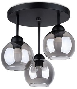 Lampada da soffitto nera ø 15 cm Grande - Sollux