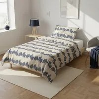 Parure copripiumino singolo geometrico blu