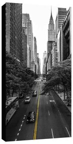 Stampa su tela New York street b&w, multicolore 140 x 70 cm