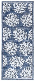 Tappeto Flatweave Marine 1 Blue natura blu, L 200 x L 80 cm