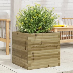 Fioriera Da Giardino 50x50x46 Cm İn Legno Di Pino Impregnato /