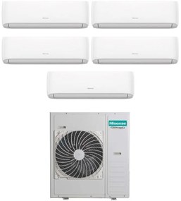 Condizionatore Penta Split Hisense Hi-Comfort 9+9+9+9+12 con 5AMW125U4RTA R-32 Wi-Fi Integrato