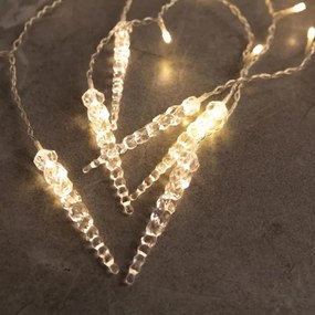 Tenda luminosa natalizia da esterno 180 LED 3,5x0,7 m IP44 bianco caldo