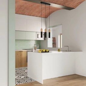 Sollux SL.0632 - Lampadario a sospensione con filo PABLO 1xGU10/40W/230V nero