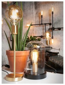 Lampada da tavolo nera con paralume in vetro (altezza 30 cm) Seattle - it's about RoMi