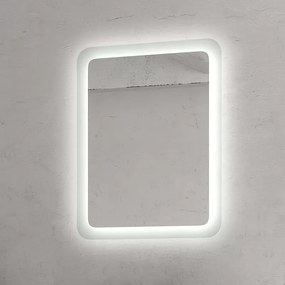 Specchio led 80x60 cm con cornice illuminante modello A800 - KAMALU