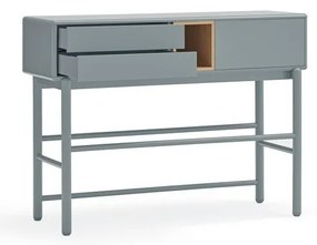 Tavolo consolle blu-grigio 35x120 cm Corvo - Teulat