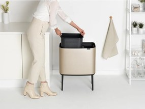 Bidone in acciaio touch per raccolta differenziata in oro 34 l Bo Touch Bin - Brabantia