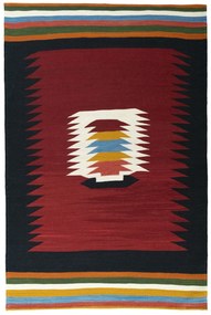 Kilim Tappeto persiano 230x150 Rosso (Iran) Tessuto A Mano