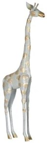 Statua Decorativa Grigio Dorato Giraffa 45 x 14 x 120 cm