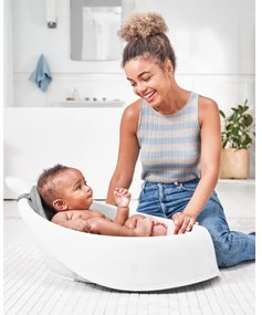 Skip Hop - Vaschetta per bambini MOBY 3 con supporto ergonomico bianca