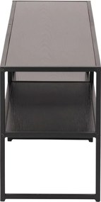 Tavolo TV nero in frassino 120x46 cm Seaford - Actona