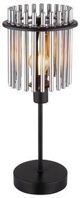 Globo 15698T - Lampada da tavolo GORLEY 1xE14/40W/230V diametro 15 cm nero