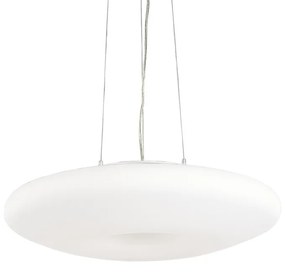 Sospensione Moderna Glory Vetro Bianco 5 Luci E27 D60