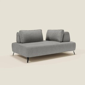 Volta divano modulare con schienali mobili in raffinato tessuto ciniglia T06 grigio