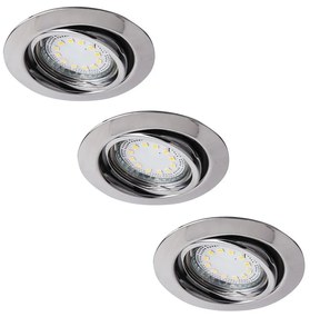 Rabalux 1050 - SET 3xLED Lampada da incasso LITE 3xGU10-LED/3W/230V