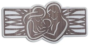 Quadro capezzale Sacra Famiglia legno laminato 59x119 cm Modello 2