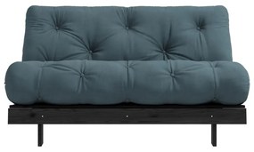 Divano letto color petrolio 140 cm Roots Black Night - Karup Design
