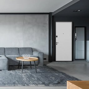 Porta blindata MASTER Key-Out L 90 x H 210 cm in MDF avorio/bianco, apertura spingere a destra, falso telaio incluso