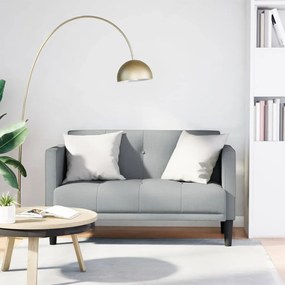 Divano Divanetto Grigio Chiaro 111 Cm İn Tessuto /