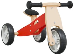 Bicicletta Senza Pedali per Bambini 2 in 1, Rossa