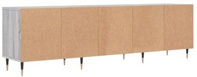 Mobile Porta TV Grigio Sonoma 150x30x44,5 cm Legno Multistrato