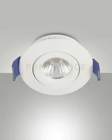 Macas faretto da incasso a led 4w 3000k 360lm bianco on/off d.5,3cm