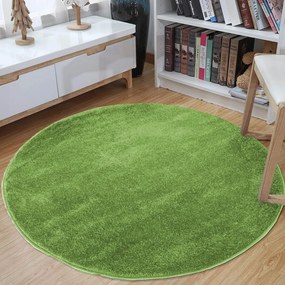 Tappeto rotondo verde Larghezza: 100 cm | Lunghezza: 100 cm