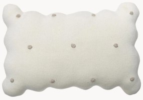 Cuscino morbido in cotone ricamato a mano Biscuit