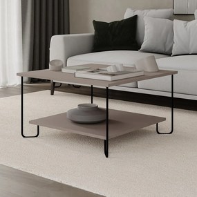 Tavolino grigio 80x80 cm Tonka - Marckeric