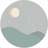 Eijffinger Carta da parati panoramica Star Sign Circles Blue - Cancer