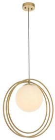 Endon 92488 - Lampadario a sospensione con cavo EMILIO 1xE27/10W/230V dorato