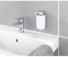 WENKO 54655100 - Dispenser per sapone WOYA 250 ml bianco/cromo lucido