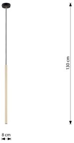 Lampada a Sospensione SELTER 1 BLACK WHITE e GOLD
