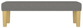 Panca grigio scuro 100x30x30 cm in tessuto
