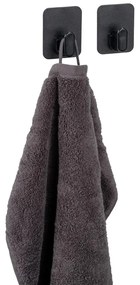 Set di ganci senza foratura neri in plastica 2 pz Parma – Allstar