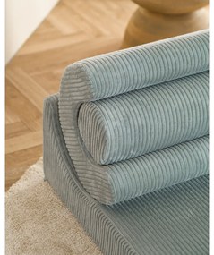 Poltrona per bambini color menta con rivestimento in velluto a coste Flipster – Wigiwama