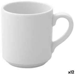 Tazza Ariane Prime Caffè Ceramica Bianco (90 ml) (12 Unità)