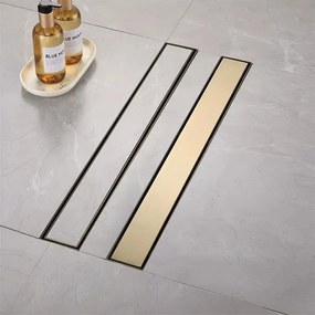 Scarico lineare Neox brush gold 90