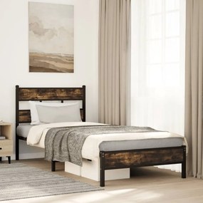 Giroletto Senza Materasso Con Testiera Rovere Sonoma 90x190 Cm /
