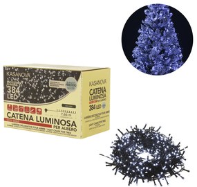 Luci albero di Natale 384 miniled bianco freddo